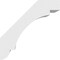Ekena Millwork 5"W x 6"D x 6"H Standard Aspen Architectural Grade PVC Knee Brace BRCP05X06X06ASP - alternate 4